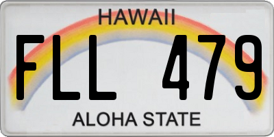 HI license plate FLL479