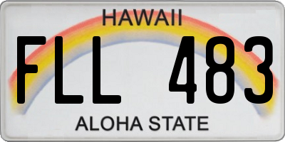 HI license plate FLL483