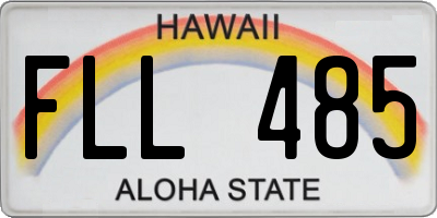 HI license plate FLL485