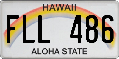HI license plate FLL486