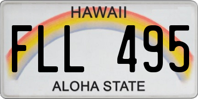 HI license plate FLL495