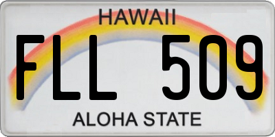 HI license plate FLL509