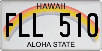 HI license plate FLL510