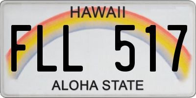 HI license plate FLL517