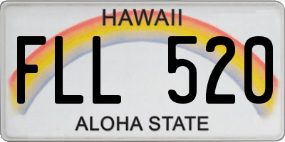 HI license plate FLL520