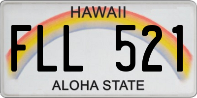 HI license plate FLL521