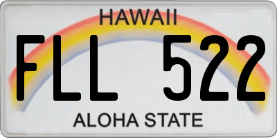 HI license plate FLL522