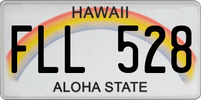 HI license plate FLL528