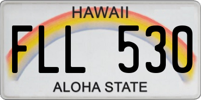 HI license plate FLL530