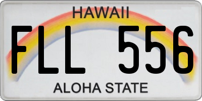 HI license plate FLL556