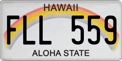 HI license plate FLL559