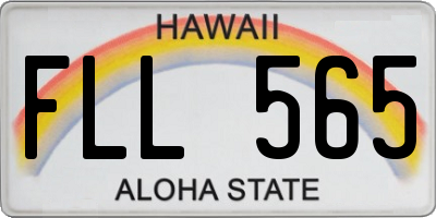 HI license plate FLL565