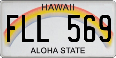 HI license plate FLL569
