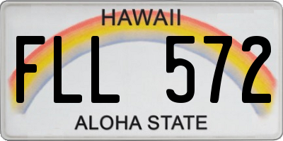 HI license plate FLL572