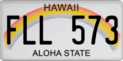 HI license plate FLL573