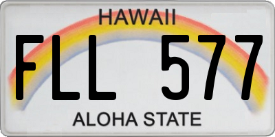 HI license plate FLL577
