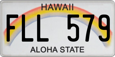 HI license plate FLL579