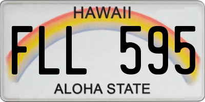 HI license plate FLL595
