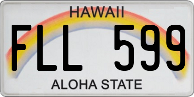 HI license plate FLL599