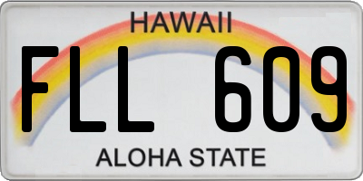 HI license plate FLL609