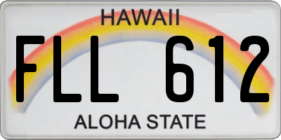 HI license plate FLL612