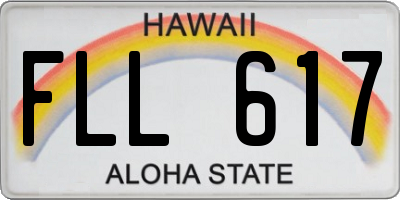 HI license plate FLL617