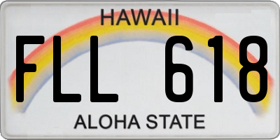 HI license plate FLL618