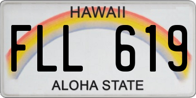 HI license plate FLL619