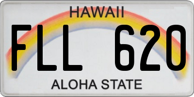 HI license plate FLL620