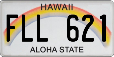 HI license plate FLL621