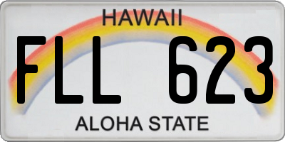 HI license plate FLL623