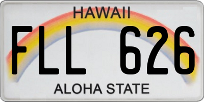 HI license plate FLL626
