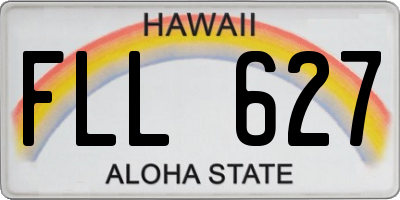 HI license plate FLL627
