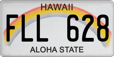 HI license plate FLL628