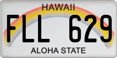 HI license plate FLL629