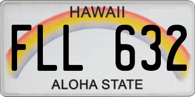HI license plate FLL632