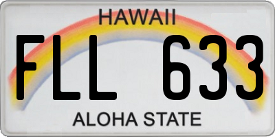 HI license plate FLL633