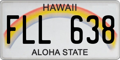 HI license plate FLL638