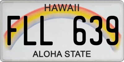 HI license plate FLL639