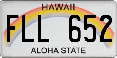 HI license plate FLL652