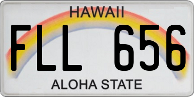 HI license plate FLL656