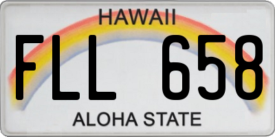 HI license plate FLL658
