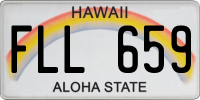 HI license plate FLL659