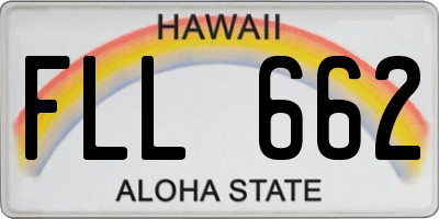 HI license plate FLL662