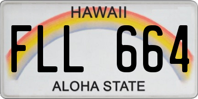HI license plate FLL664