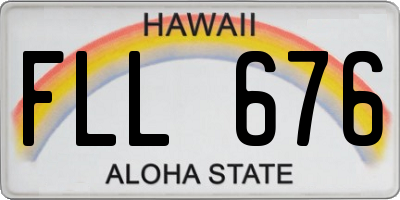 HI license plate FLL676