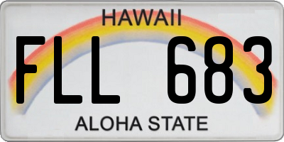 HI license plate FLL683