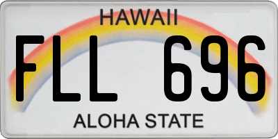 HI license plate FLL696
