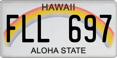 HI license plate FLL697