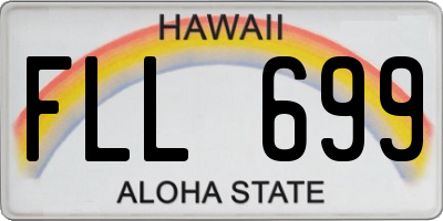 HI license plate FLL699